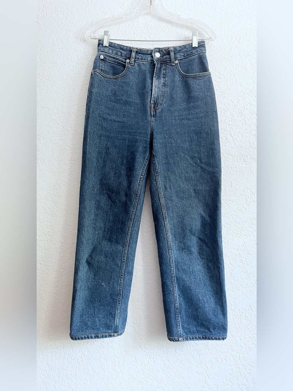Everlane The Way-High Curvy Jeans Classic Blue Size 26 Regular Organic Cotton